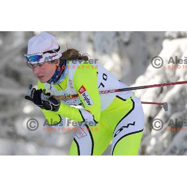 Cebasek Alenka at the 15km Classic Mass Start of the Cross-Country FIS World Cup, Rogla, Slovenia, 20.12.2009, 