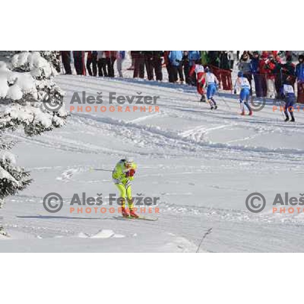 Majdic Petra at the 15km Classic Mass Start of the Cross-Country FIS World Cup, Rogla, Slovenia, 20.12.2009, 