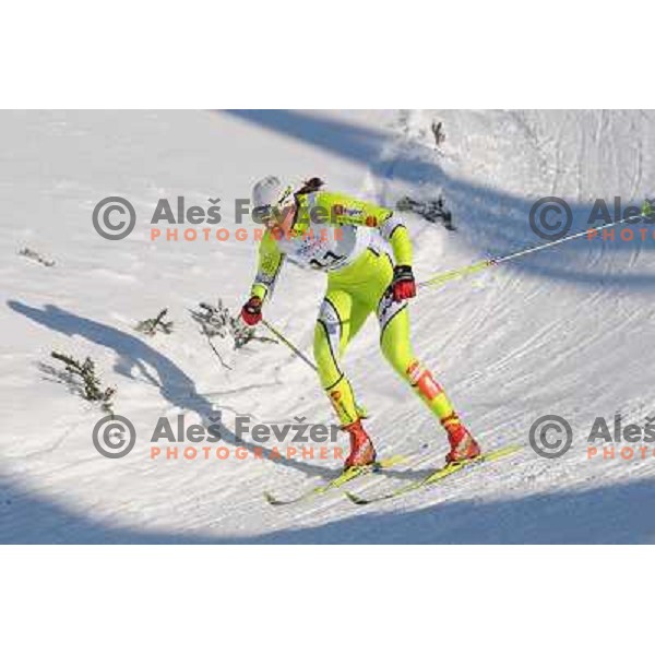 Majdic Petra at the 15km Classic Mass Start of the Cross-Country FIS World Cup, Rogla, Slovenia, 20.12.2009, 