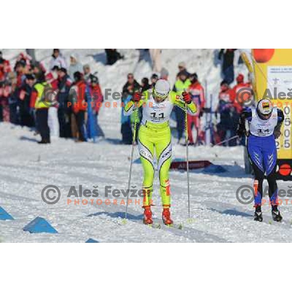 Majdic Petra at the 15km Classic Mass Start of the Cross-Country FIS World Cup, Rogla, Slovenia, 20.12.2009, 