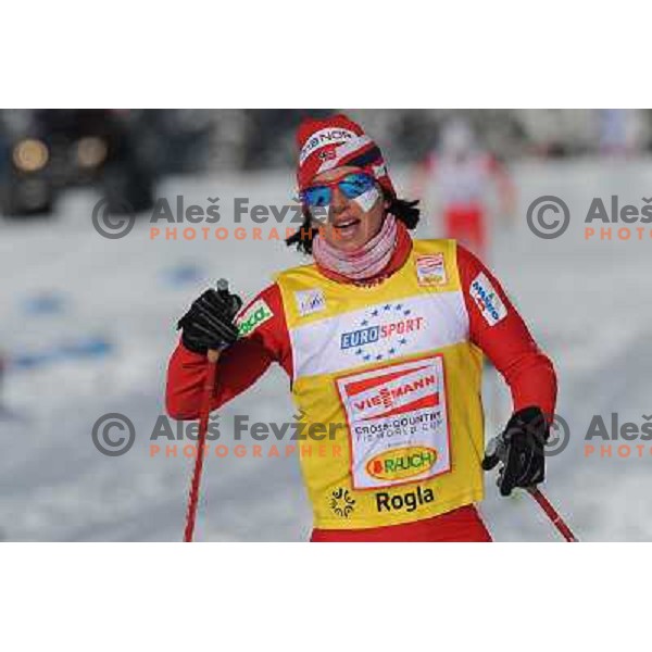 Bjoergen Marit at the 15km Classic Mass Start of the Cross-Country FIS World Cup, Rogla, Slovenia, 20.12.2009, 
