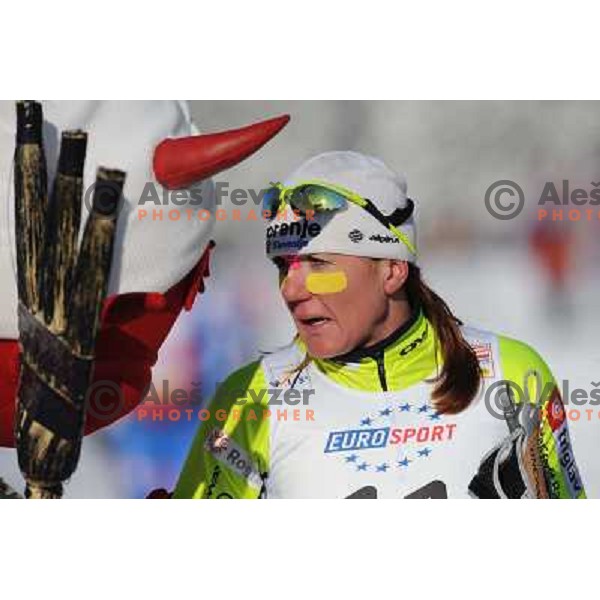 Majdic Petra at the 15km Classic Mass Start of the Cross-Country FIS World Cup, Rogla, Slovenia, 20.12.2009, 