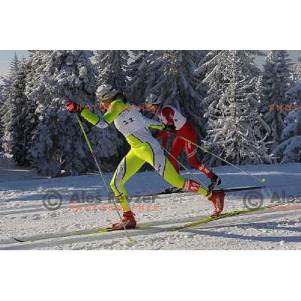 Majdic Petra at the 15km Classic Mass Start of the Cross-Country FIS World Cup, Rogla, Slovenia, 20.12.2009, 
