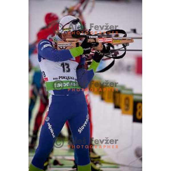 during E-on Ruhrgas IBU Biatlon World Cup, women 10km Pursuit, 20.12.2009, Pokljuka, Slovenia 