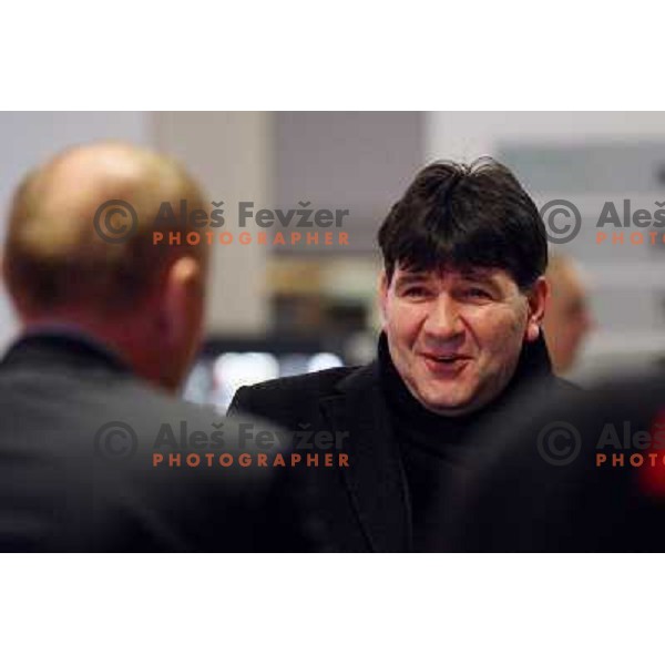 Memi Becirovic who was appointed for a new head coach of Slovenian National basketball team at press conference in City Hotel, Ljubljana, Slovenia 22.12.2009 