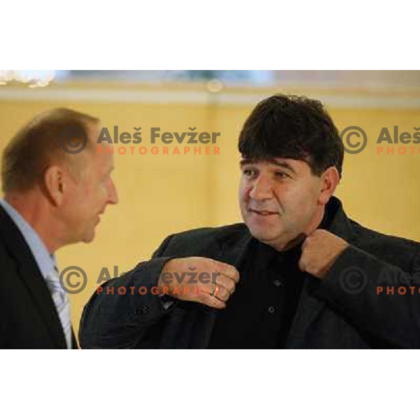 Memi Becirovic who was appointed for a new head coach of Slovenian National basketball team at press conference in City Hotel, Ljubljana, Slovenia 22.12.2009 