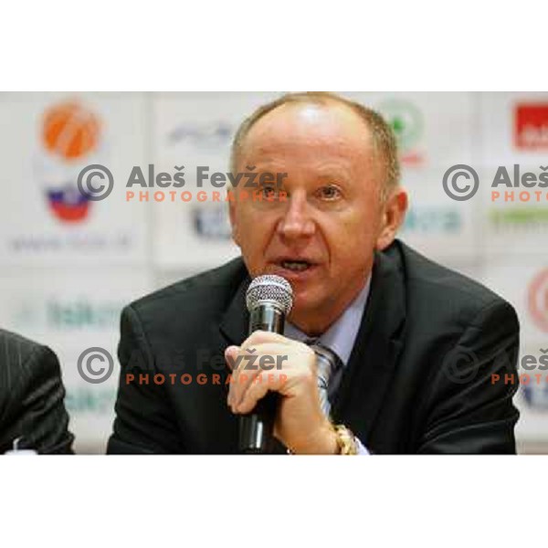 Dusan Sesok at press conference in City Hotel, Ljubljana, Slovenia 22.12.2009 
