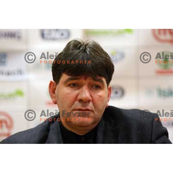 Memi Becirovic who was appointed for a new head coach of Slovenian National basketball team at press conference in City Hotel, Ljubljana, Slovenia 22.12.2009 