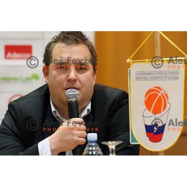 Matej Avanzo at press conference in City Hotel, Ljubljana, Slovenia 22.12.2009 