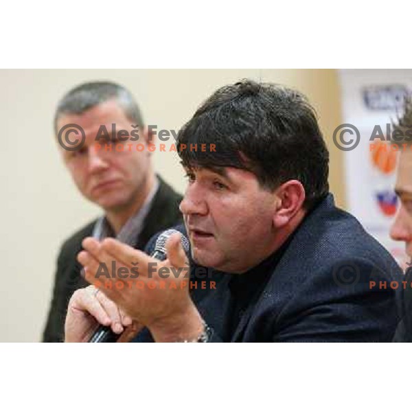  Memi Becirovic who was appointed for a new head coach of Slovenian National basketball team at press conference in City Hotel, Ljubljana, Slovenia 22.12.2009 