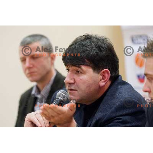 Memi Becirovic who was appointed for a new head coach of Slovenian National basketball team at press conference in City Hotel, Ljubljana, Slovenia 22.12.2009 