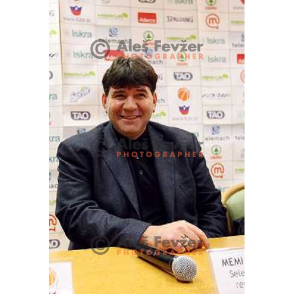  Memi Becirovic who was appointed for a new head coach of Slovenian National basketball team at press conference in City Hotel, Ljubljana, Slovenia 22.12.2009 