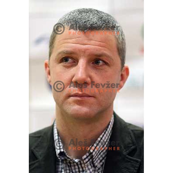 Walter Jeklin at press conference in City Hotel, Ljubljana, Slovenia 22.12.2009 