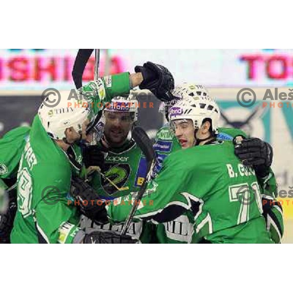 Blaz Golicic , Ropret, Mitchell in action during ice-hockey match Tilia Olimpija- Sapa Fehervar in round 40 of Ebel league, played in Hala Tivoli, Ljubljana, Slovenia 5.01.2010 