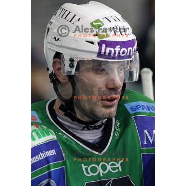 Ivo Jan in action during ice-hockey match Tilia Olimpija- Sapa Fehervar in round 40 of Ebel league, played in Hala Tivoli, Ljubljana, Slovenia 5.01.2010 
