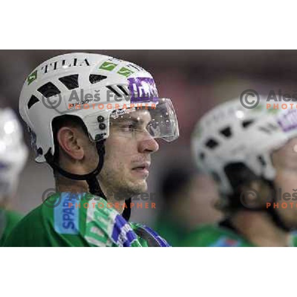 Jurij Golicic after ice-hockey match Tilia Olimpija- Sapa Fehervar in round 40 of Ebel league, played in Hala Tivoli, Ljubljana, Slovenia 5.01.2010 