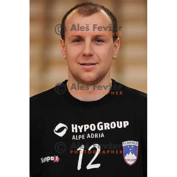 Skof Gorazd at the handball game Slovenia - Serbia, friendly match of slovenian national handball team in preparation for the Euro 2010 , Podcetrtek, Slovenia, 06.01.2010, Slovenia lost 24:33 