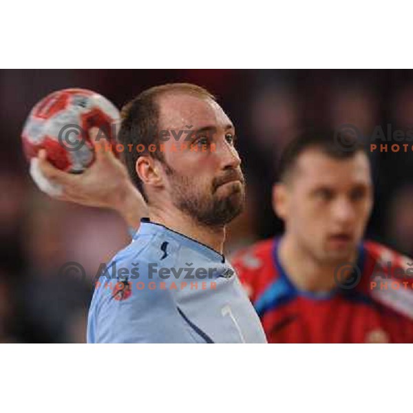 Kavticnik Vid at the handball game Slovenia - Serbia, friendly match of slovenian national handball team in preparation for the Euro 2010 , Podcetrtek, Slovenia, 06.01.2010, Slovenia lost 24:33 