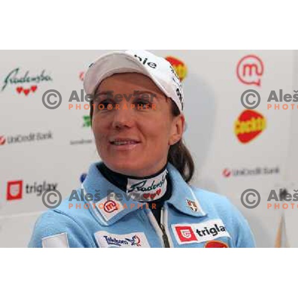  Petra Majdic at Slovenia Nordic Ski team press conference in Ljubljana, Slovenia 11.1.2010 