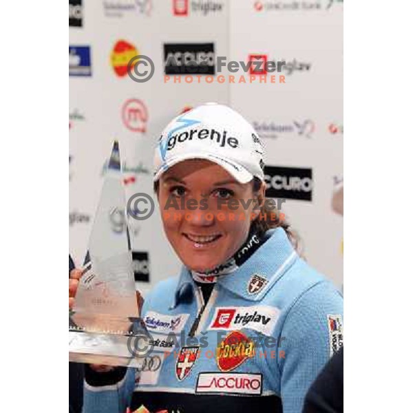  Petra Majdic at Slovenia Nordic Ski team press conference in Ljubljana, Slovenia 11.1.2010 