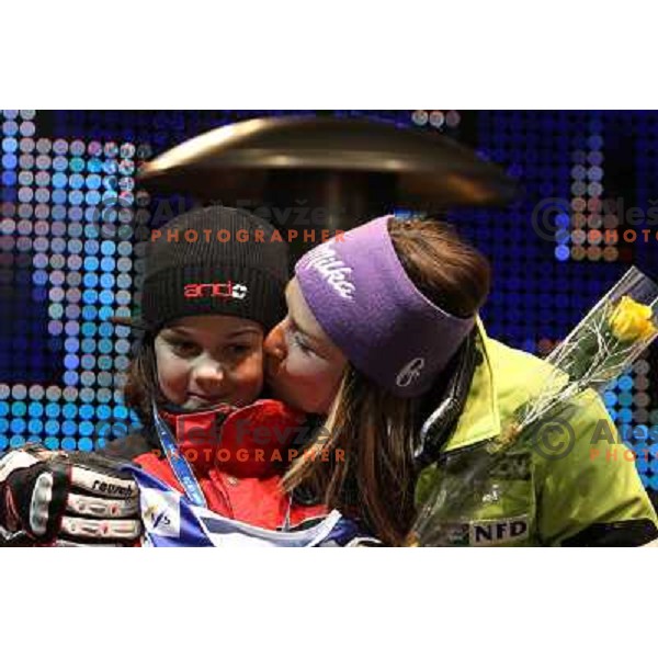  Tina Maze (SLO) during public draw of starting numbers for Zlata Lisica, Golden Fox FIS Alpine Ski World Cup giant slalom race in Maribor, Slovenia 15.1.2010 