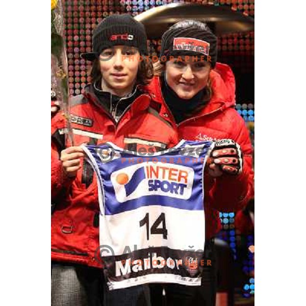 Elisabeth Goergl (AUT) during public draw of starting numbers for Zlata Lisica, Golden Fox FIS Alpine Ski World Cup giant slalom race in Maribor, Slovenia 15.1.2010 