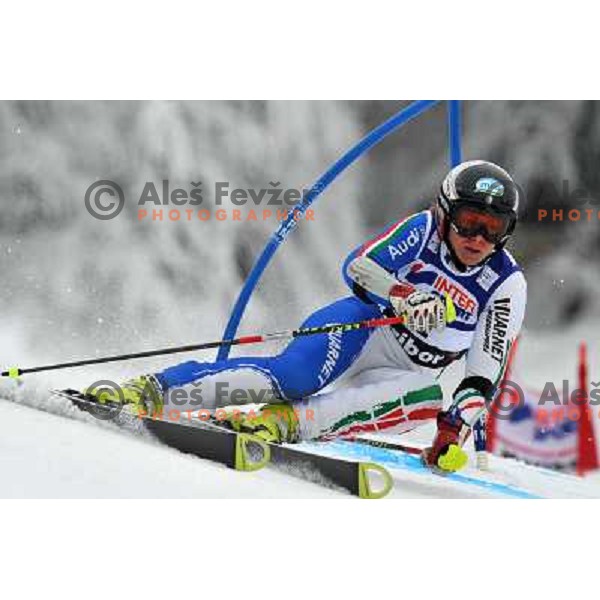 Denise Karbon (ITA) during first run of Zlata Lisica, Golden Fox Audi FIS Alpine Ski World Cup 2009-2010 giant slalom race in Maribor, Slovenia 16.1.2010 