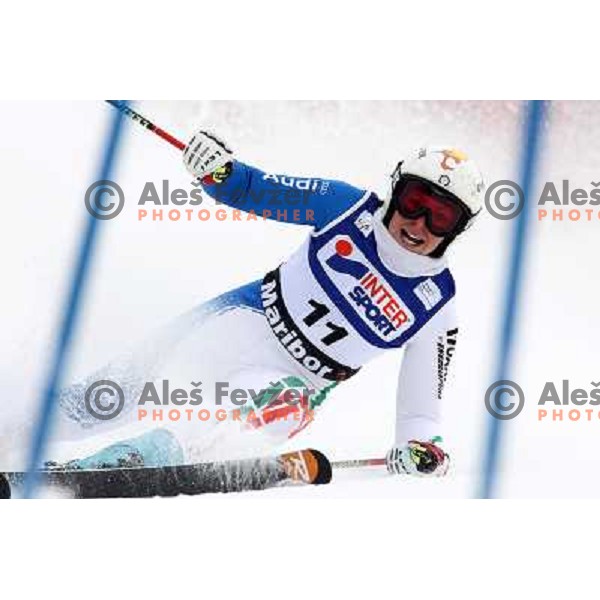 Federica Brignone (ITA) during first run of Zlata Lisica, Golden Fox Audi FIS Alpine Ski World Cup 2009-2010 giant slalom race in Maribor, Slovenia 16.1.2010 