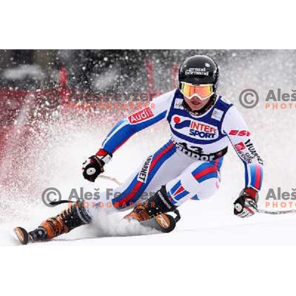 Tessa Worley (FRA) during first run of Zlata Lisica, Golden Fox Audi FIS Alpine Ski World Cup 2009-2010 giant slalom race in Maribor, Slovenia 16.1.2010 