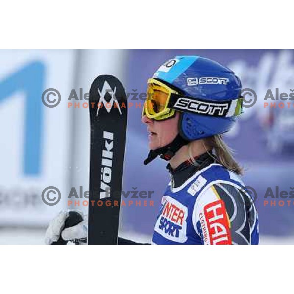 Tanja Poutiainen (FIN) after second run of Zlata Lisica, Golden Fox Audi FIS Alpine Ski World Cup 2009-2010 giant slalom race in Maribor, Slovenia 16.1.2010 