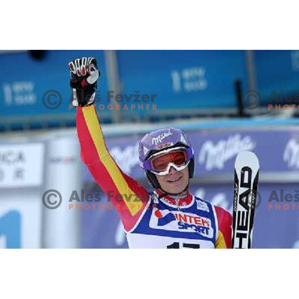 Maria Riesch (GER) after second run of Zlata Lisica, Golden Fox Audi FIS Alpine Ski World Cup 2009-2010 giant slalom race in Maribor, Slovenia 16.1.2010 