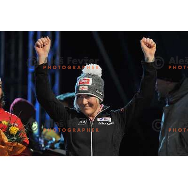  during public draw of starting numbers for Zlata Lisica, Golden Fox FIS Alpine Ski World Cup slalom race in Maribor, Slovenia 16.1.2010 