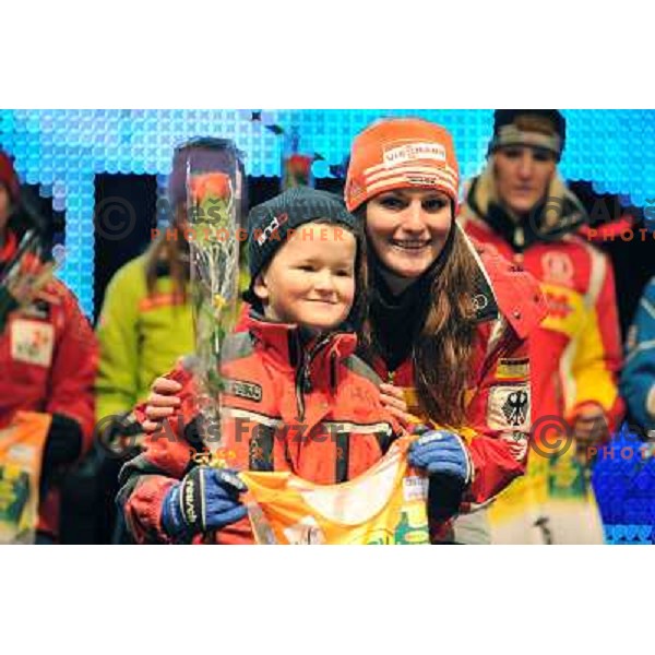  during public draw of starting numbers for Zlata Lisica, Golden Fox FIS Alpine Ski World Cup slalom race in Maribor, Slovenia 16.1.2010 