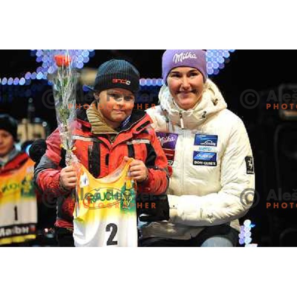  during public draw of starting numbers for Zlata Lisica, Golden Fox FIS Alpine Ski World Cup slalom race in Maribor, Slovenia 16.1.2010 
