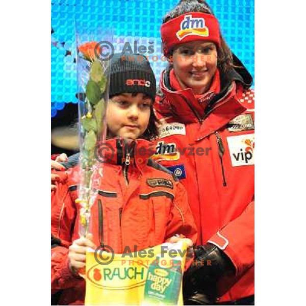  during public draw of starting numbers for Zlata Lisica, Golden Fox FIS Alpine Ski World Cup slalom race in Maribor, Slovenia 16.1.2010 