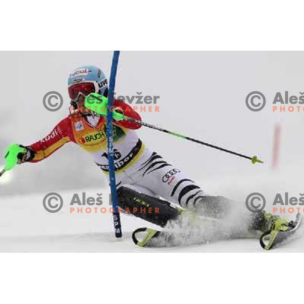 Kathrin Holezl (GER) during first run of Zlata Lisica, Golden Fox Audi FIS Alpine Ski World Cup 2009-2010 slalom race in Maribor, Slovenia 17.1.2010 