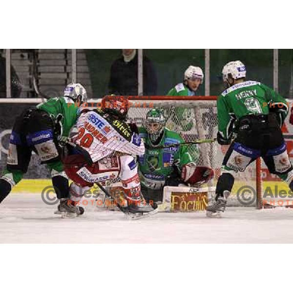 Ales Sila in action during ice-hockey match Tilia Olimpija-KAC in Ebel league, played in Hala Tivoli, Ljubljana, Slovenia 19.1.2010 