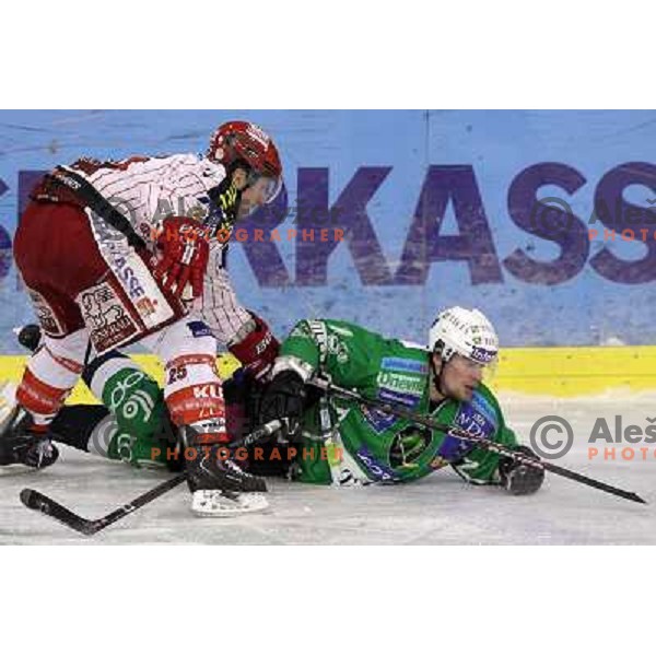 Ales Music in action during ice-hockey match Tilia Olimpija-KAC in Ebel league, played in Hala Tivoli, Ljubljana, Slovenia 19.1.2010 