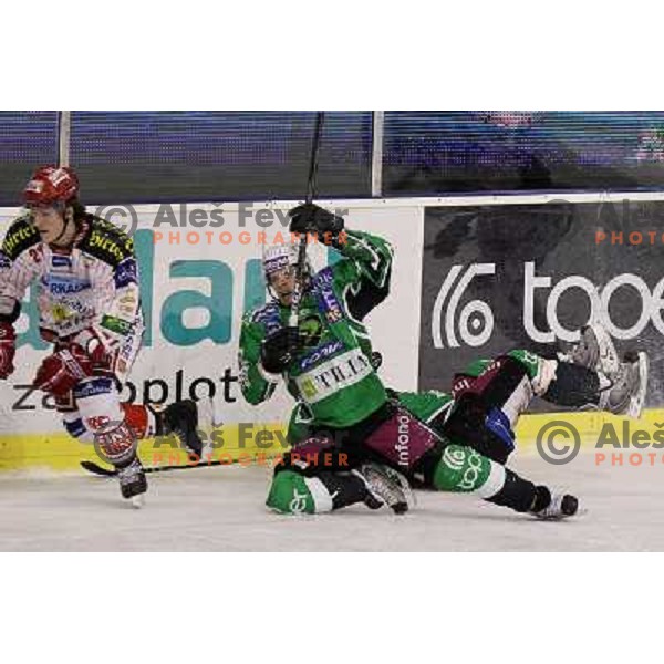 Ales Music in action during ice-hockey match Tilia Olimpija-KAC in Ebel league, played in Hala Tivoli, Ljubljana, Slovenia 19.1.2010 
