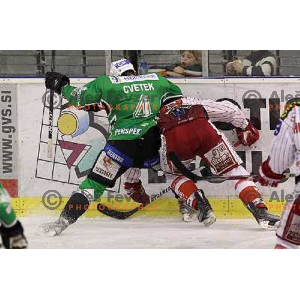 Igor Cvetek in action during ice-hockey match Tilia Olimpija-KAC in Ebel league, played in Hala Tivoli, Ljubljana, Slovenia 19.1.2010 