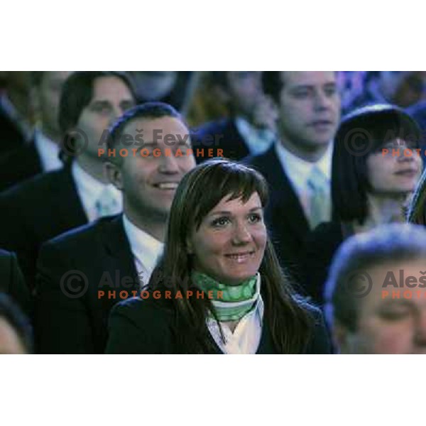 Petra Majdic during presentation of Slovenia Olympic team for Vancouver 2010 Olympic games, Ljubljana Castle, Slovenia 27.1.2010 
