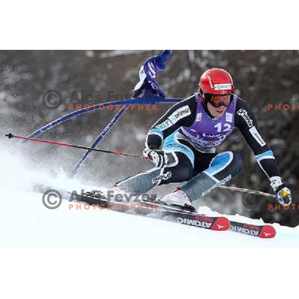 Kjetil Jansrud of Norway skiing during first run of AUDI FIS World Cup Giant Slalom race in Kranjska Gora, Slovenia 29.1.2010 