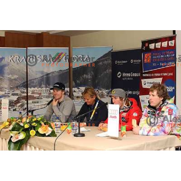 Ted Ligety of USA at press conference after AUDI FIS World Cup Giant Slalom race in Kranjska Gora, Slovenia 29.1.2010 