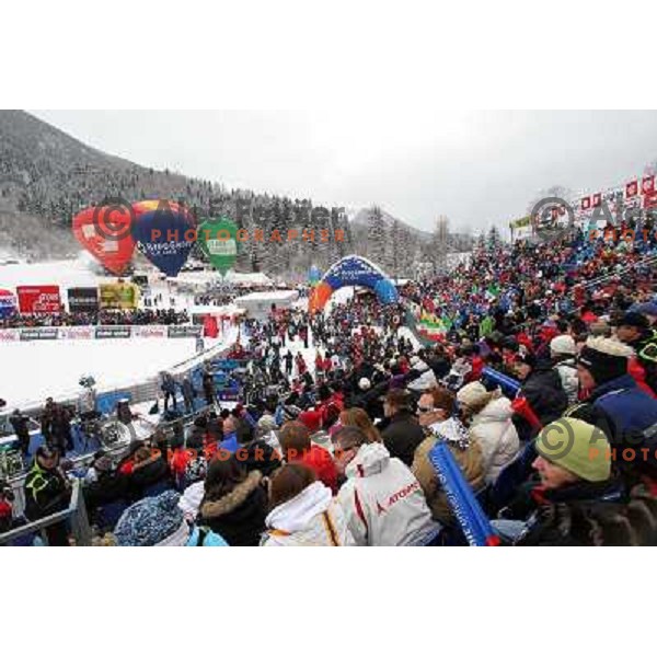 in finish after second run of AUDI FIS World Cup Giant Slalom race for Vitranc Cup in Kranjska Gora, Slovenia 30.1.2010 