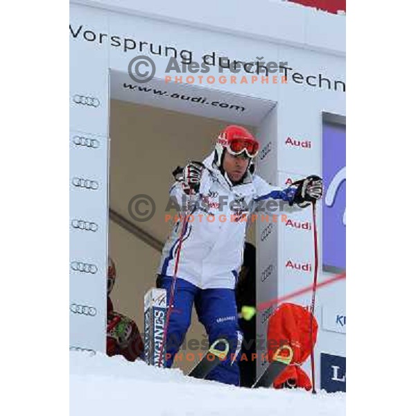  during course inspection before AUDI FIS World Cup Giant Slalom race for Vitranc Cup in Kranjska Gora, Slovenia 30.1.2010 