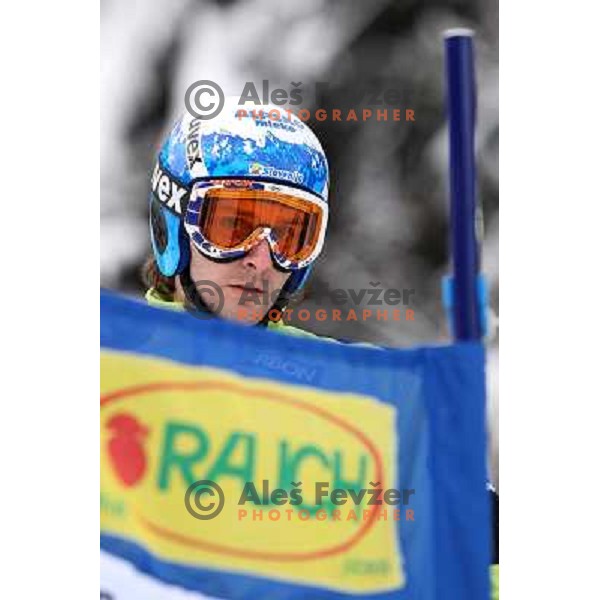 Ales Gorza during course inspection before AUDI FIS World Cup Giant Slalom race for Vitranc Cup in Kranjska Gora, Slovenia 30.1.2010 