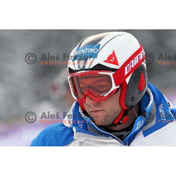 Davide Simoncelli during course inspection before AUDI FIS World Cup Giant Slalom race for Vitranc Cup in Kranjska Gora, Slovenia 30.1.2010 