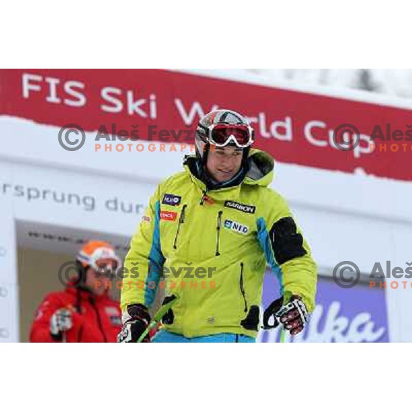  during course inspection before AUDI FIS World Cup Giant Slalom race for Vitranc Cup in Kranjska Gora, Slovenia 30.1.2010 