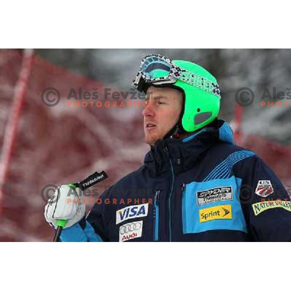  Ted Ligety during course inspection before AUDI FIS World Cup Giant Slalom race for Vitranc Cup in Kranjska Gora, Slovenia 30.1.2010 
