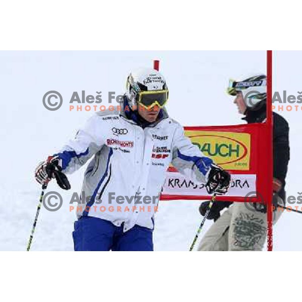  during course inspection before AUDI FIS World Cup Giant Slalom race for Vitranc Cup in Kranjska Gora, Slovenia 30.1.2010 